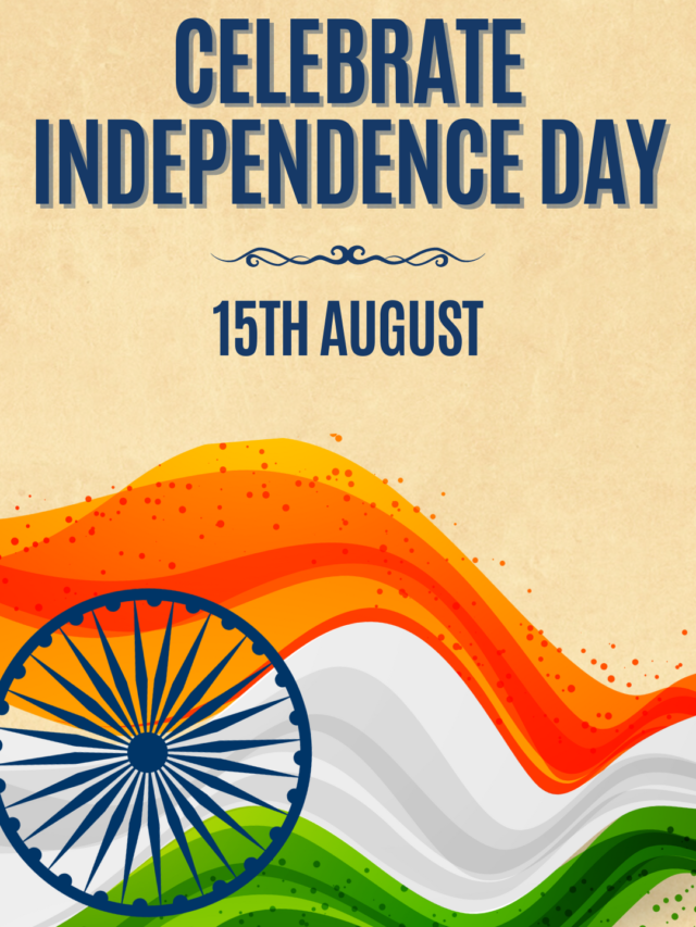Orange and Green Cheerful India Independence Day WhatsApp Status