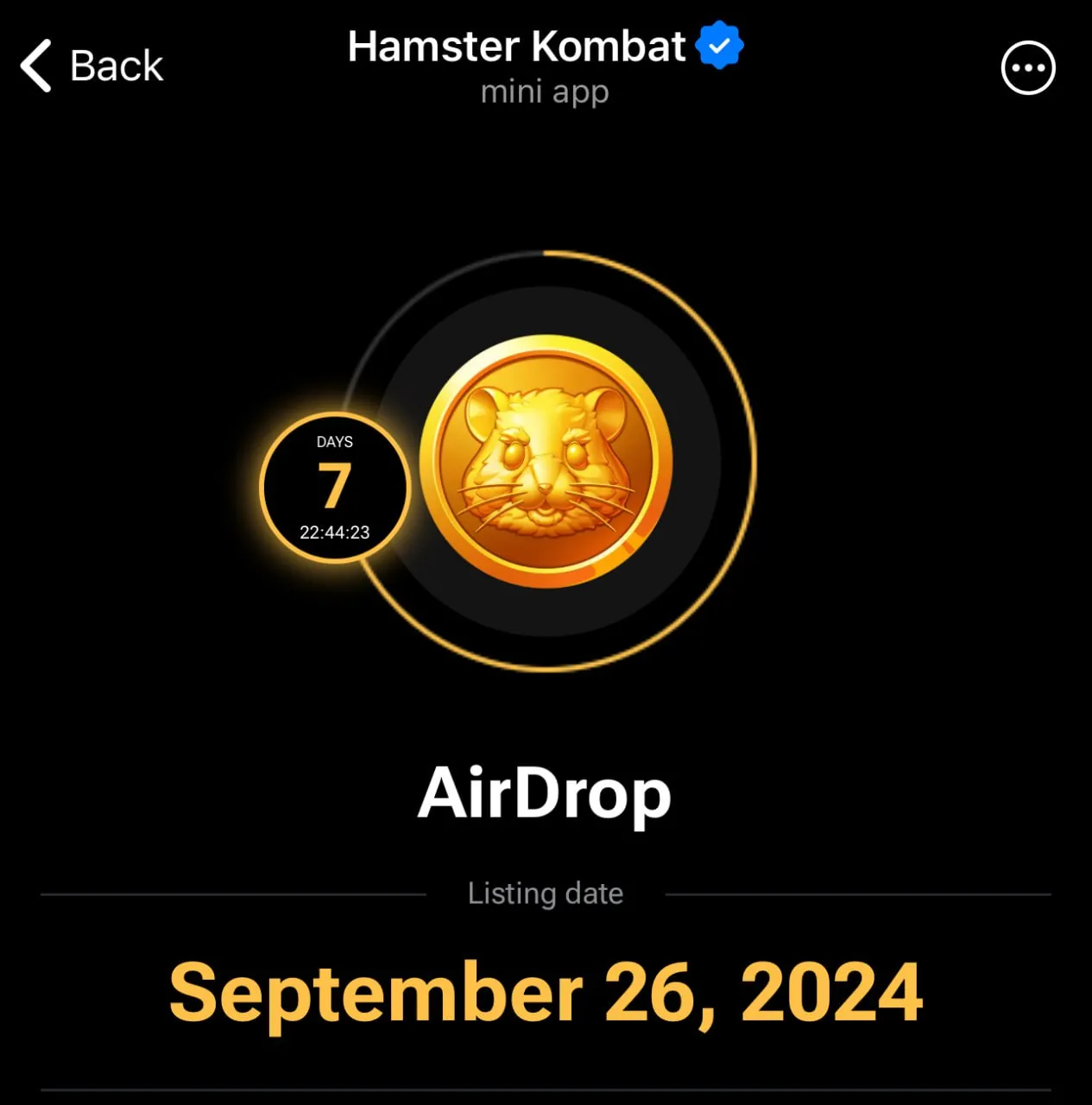 One Week to HAMSTER Kombat Airdrop